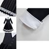 Vestido Wednesday Addams Bolsa Peruca Fantasia Cosplay Meninas Festa de Natal
