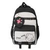 Schoolbag Korean version contrasting color fashionable commuter backpack female school season lightweight breathable student schoolbag large capacity