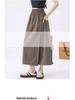 Gray Yamamoto Slimming A-line Culottes: High-Waist, Petite Fit, Wide-Leg Midi Skirt for Summer 2025