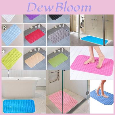 Extra Long Non Slip Bath Mat Pvc Shower Mat With Strong Suction Grip For Safety