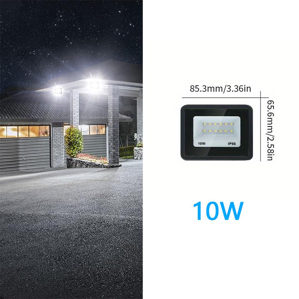 LED Floodlight 10W 20W 30W 50W 100W 150W 200W 300WWaterproof Outdoor Projector Exterior Spotlight For Garden Street Garage Light