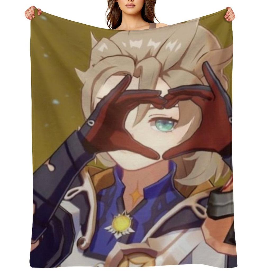 Albedo heart hand Throw Blanket Moving Baby Luxury cosplay anime Blankets