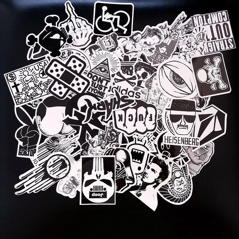 Skateboard Sticker Set 60 Stück Skateboard Vinyl Aufkleber Skate Graffiti Laptop Auto LS