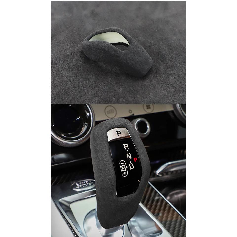 

New Leather Gear Shift Knob Cover For Range Rover Sport Edition 2018 Gear Cover чёрный