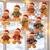 Christmas Gingerbread Man Pendants Cute Cartoon Wooden Gingerbread Man Hanging Ornaments Home Party Xmas Tree DIY Crafts Decor