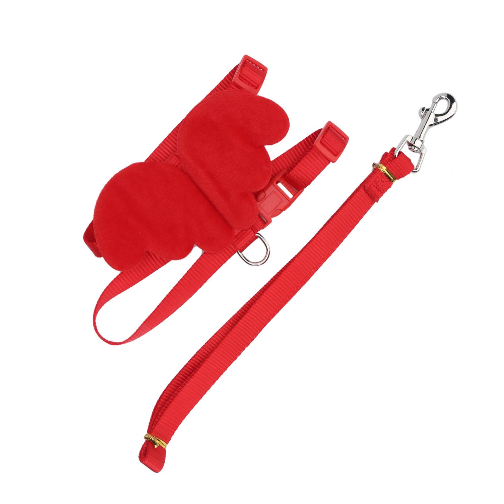 

Ducks Traction Rope Adjustable Chest Strap Outside Walking Harness Leash for Pet Duck Chicken Goose XS