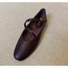 Mode Neue Flache Schuhe Mary Jane Schuhe Damen Retro Sohle Leder Ballett Frühling Trend Kleid Elegante Schuhe Lässig Flach Komfort Zapatos Mujer