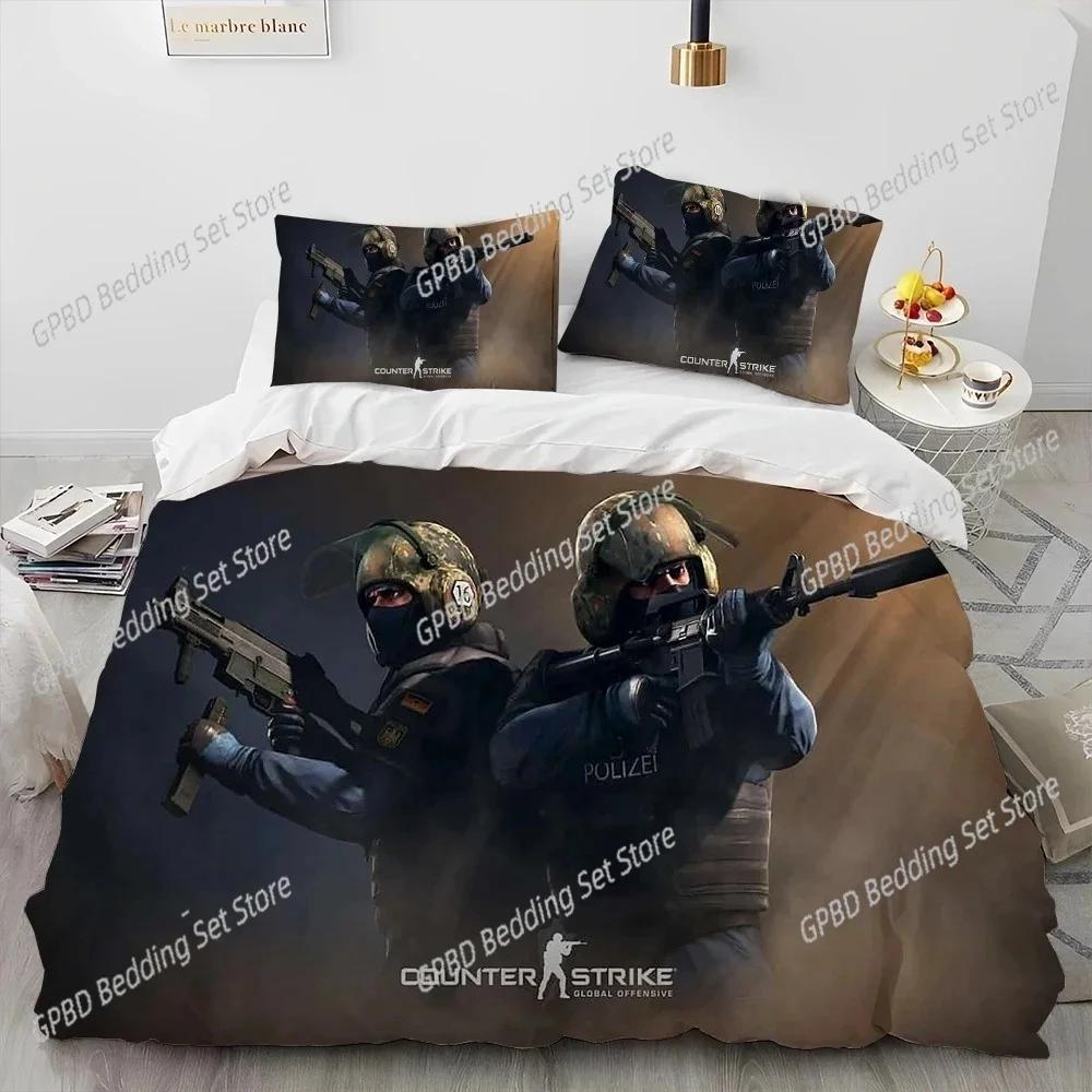 Comforter Cs Go Game Gamer Counter Strike Bedding Set Bedroom Soft Modern S Comefortable And