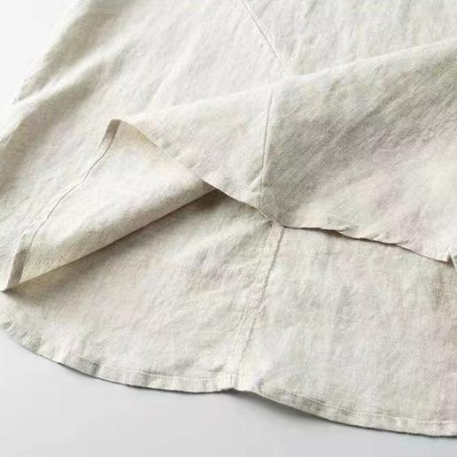 Casual Men's Cotton Linen Blouse Summer Spring O-Neck Button Short Sleeve Beachwear Holiday Blouse Tops