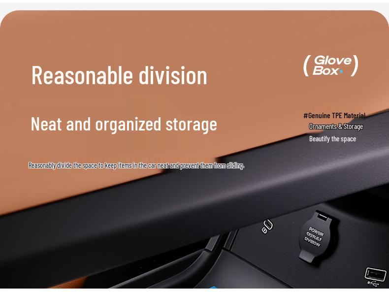 2025 Geely Boyue L Center Console Armrest Storage Box with Decorative Accessories