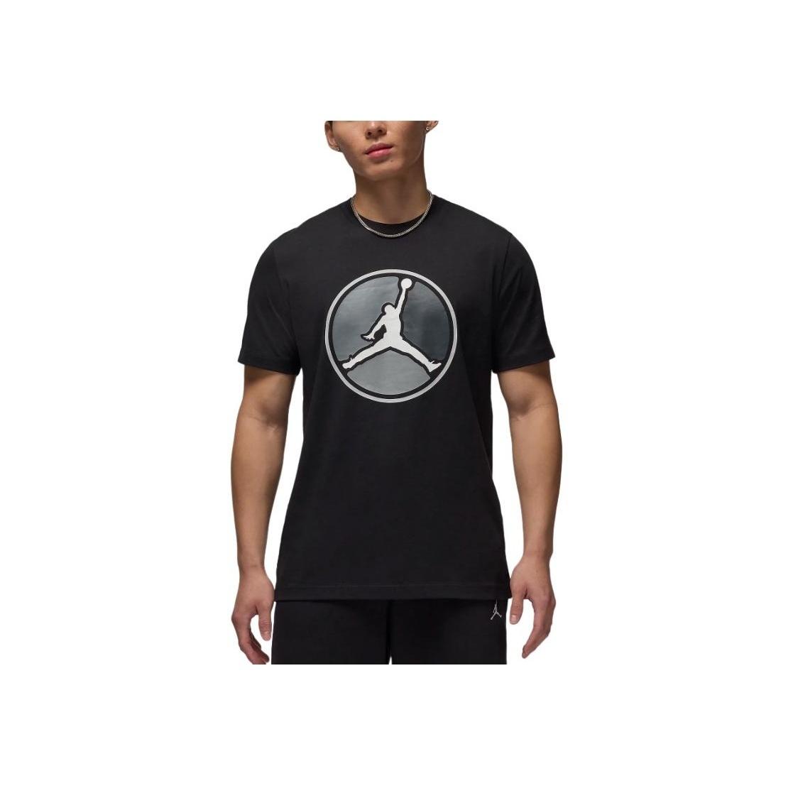 

Jordan Модная удобная мягкая футболка с круглым вырезом и коротким рукавом, мужские топы черного цвета FZ1944-010 L