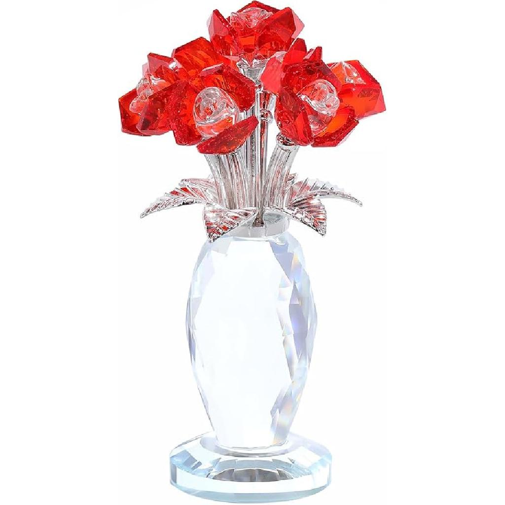 Ornalrist Blue K9 Crystal Forget Me Not Flowers Gifts for Women, Mom, Meaningful Remembrance Gifts, Birthday Gifts for Friend Sister, Glass