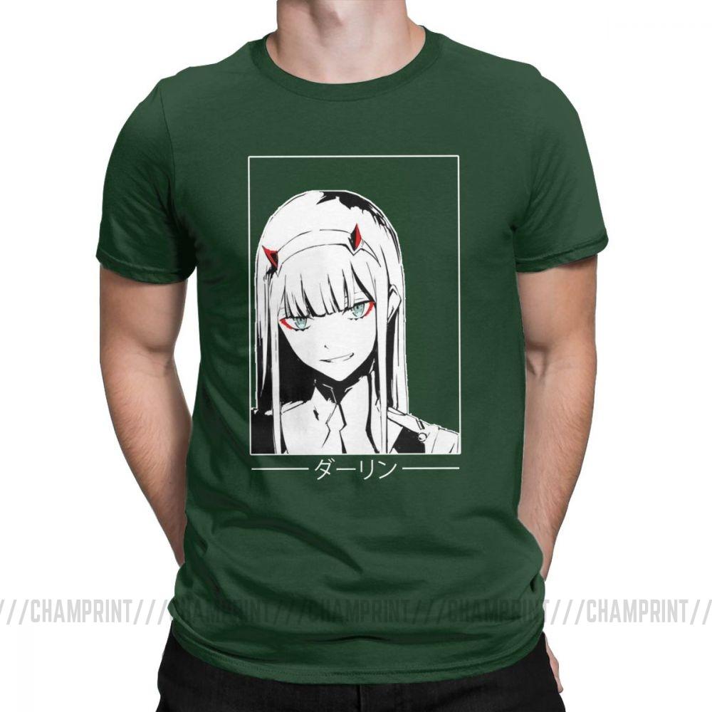 Cool Zero Two T Shirt Darling In The Franxx Movie Koszulka męska 100 bawełna