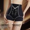 Women Spring and Autumn Light Luxury Embroidery Relief Embroidered Antibacterial Hip Lift Belly High Waist Panties
