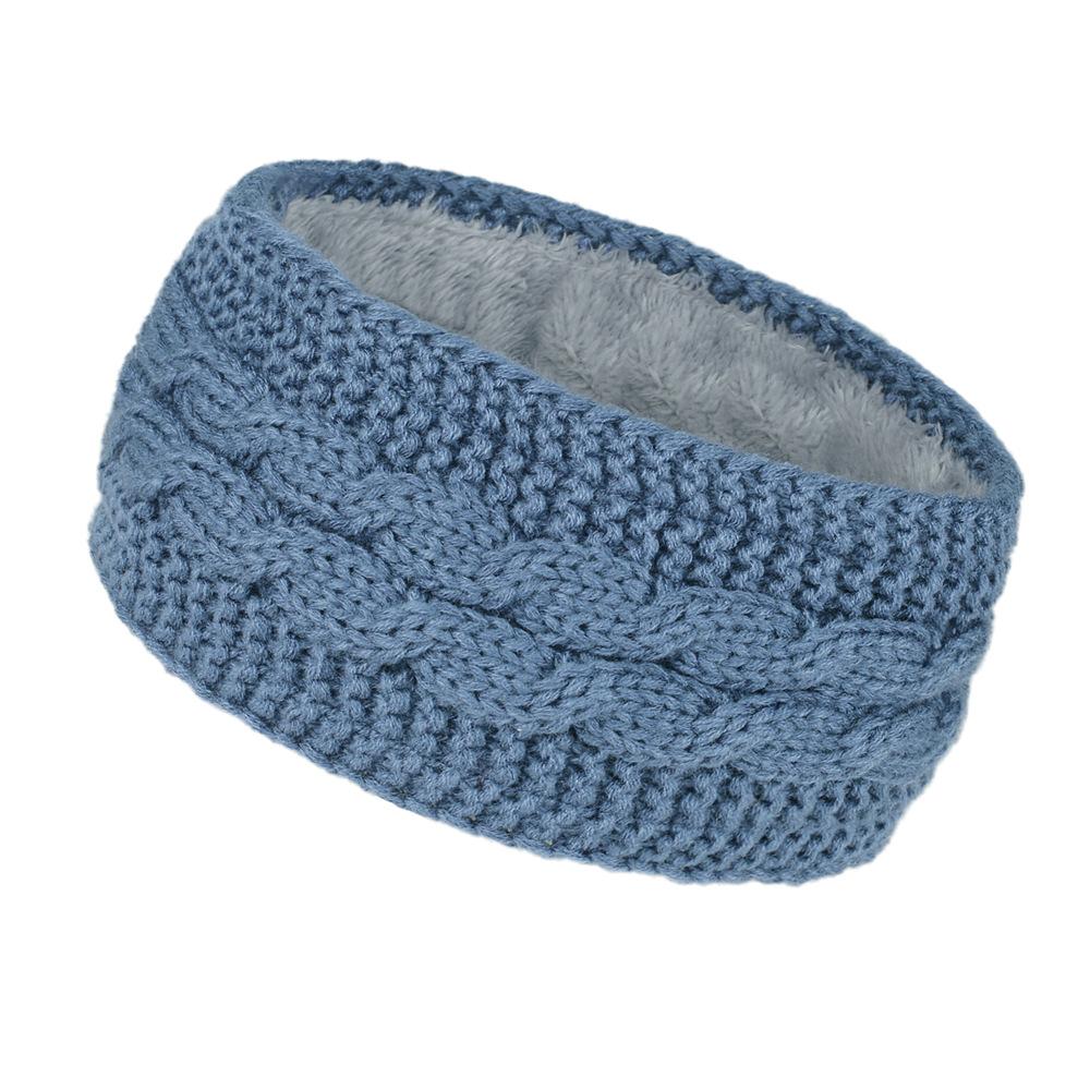 Winter Fleece Hair Accessories Autumn And Winter Wool Knitted Headband Warm Sports Headband Ear Protector