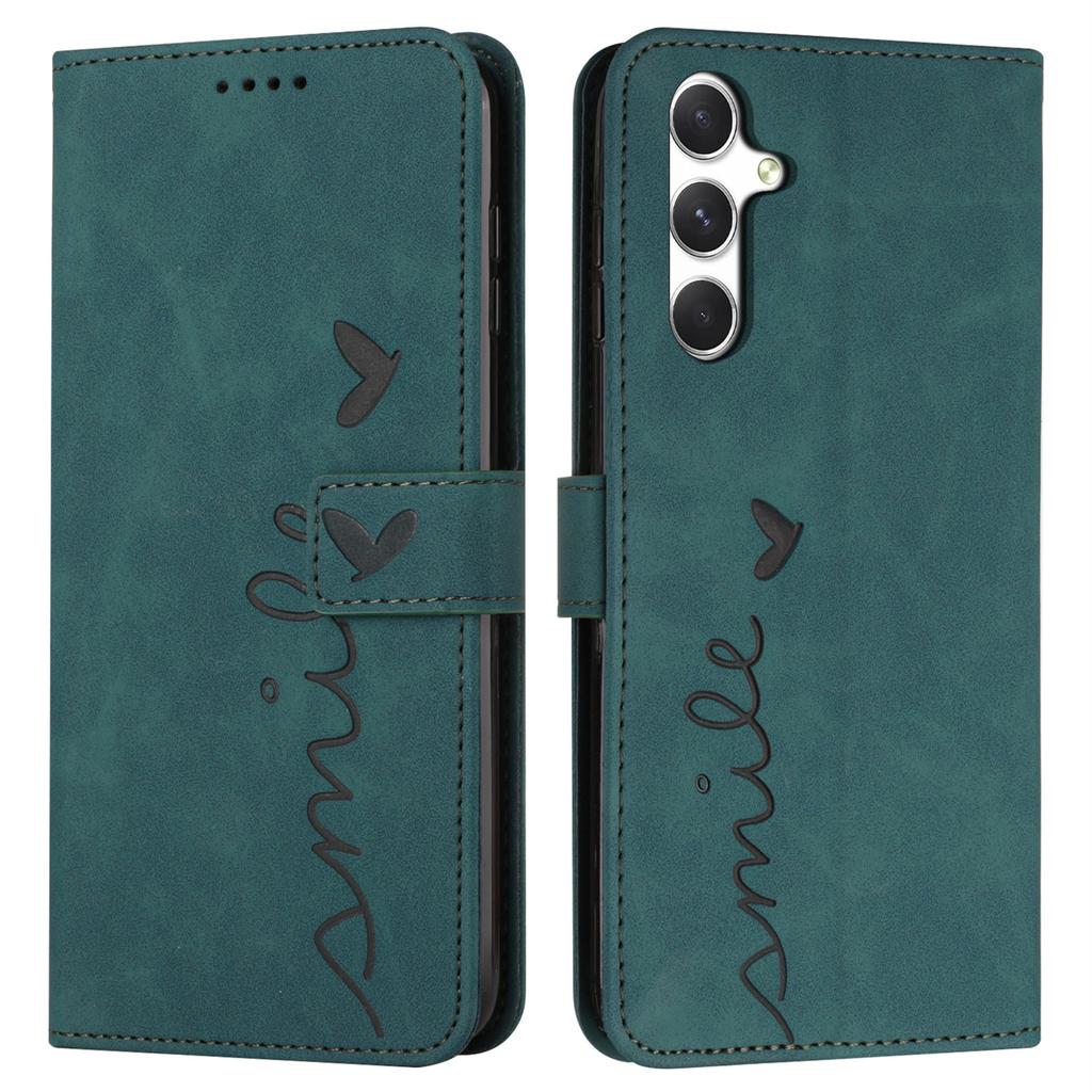 For Samsung Galaxy A56 5G Case Viewing Stand PU Leather Phone Cover Imprinted Pattern