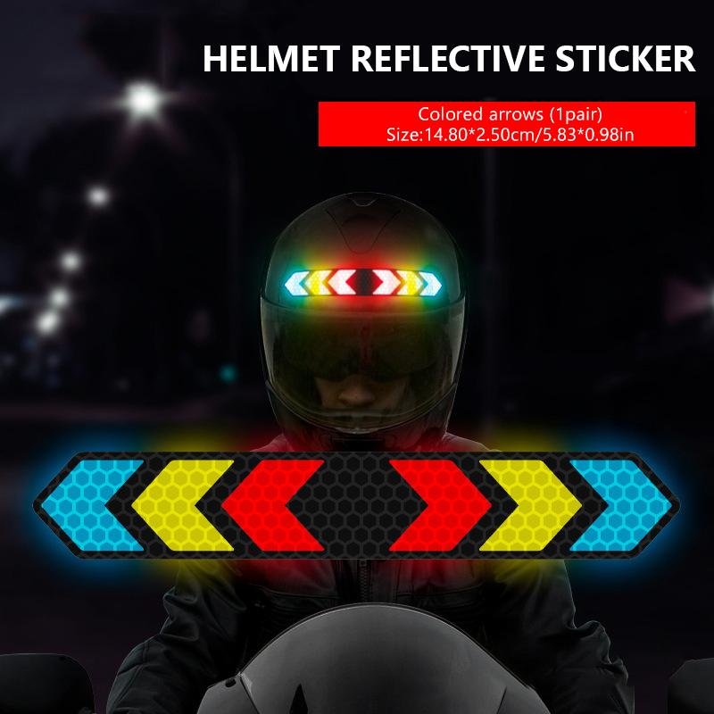 

SEAMETAL Светоотражающие наклейки Наклейка на мотоциклетный шлем Стрелки Глаза Крылья Рога дьявола Водонепроницаемый Ночной предупреждающий знак Наружные детали arrow 1pc