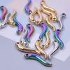 10pcs/Lot Vegetable Red Enamel Pepper Charm Stainless Steel Pendants For Jewelry Making Necklace Earrings Accessories DIY Charms