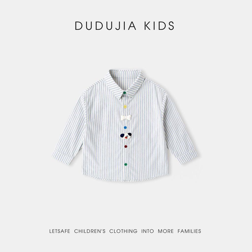 100% Cotton Dudu Family Kids' Spring Shirt - New Arrival for Boys & Babies