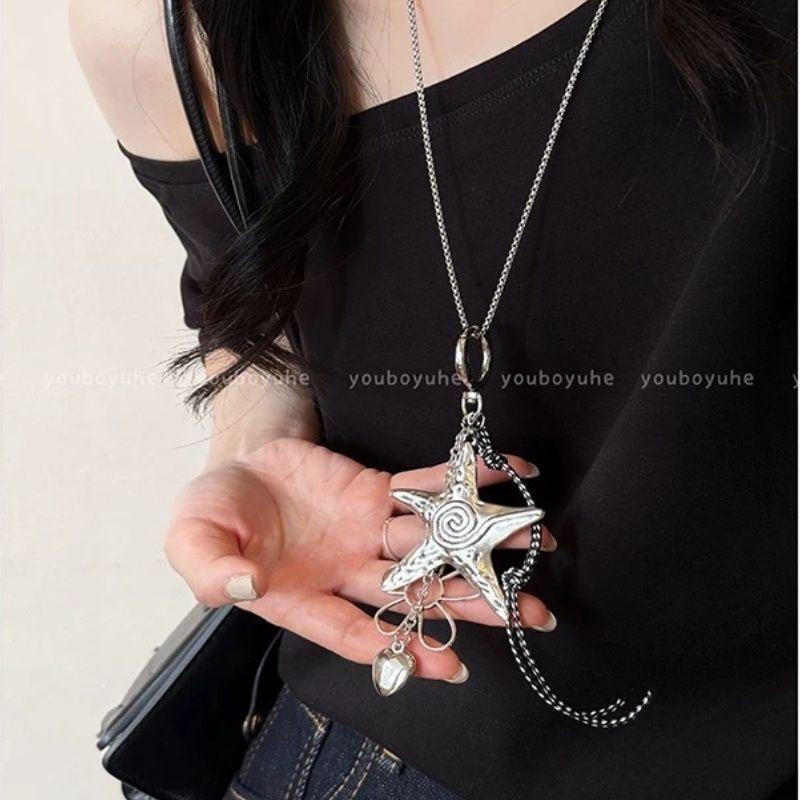 Square woven bag pendant necklace niche personality collarbone chain fashion simple temperament jewelry women