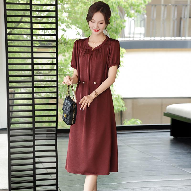 Mom's Summer 2026 Chiffon Dress: Stylish Plus Size for Middle-Aged Women