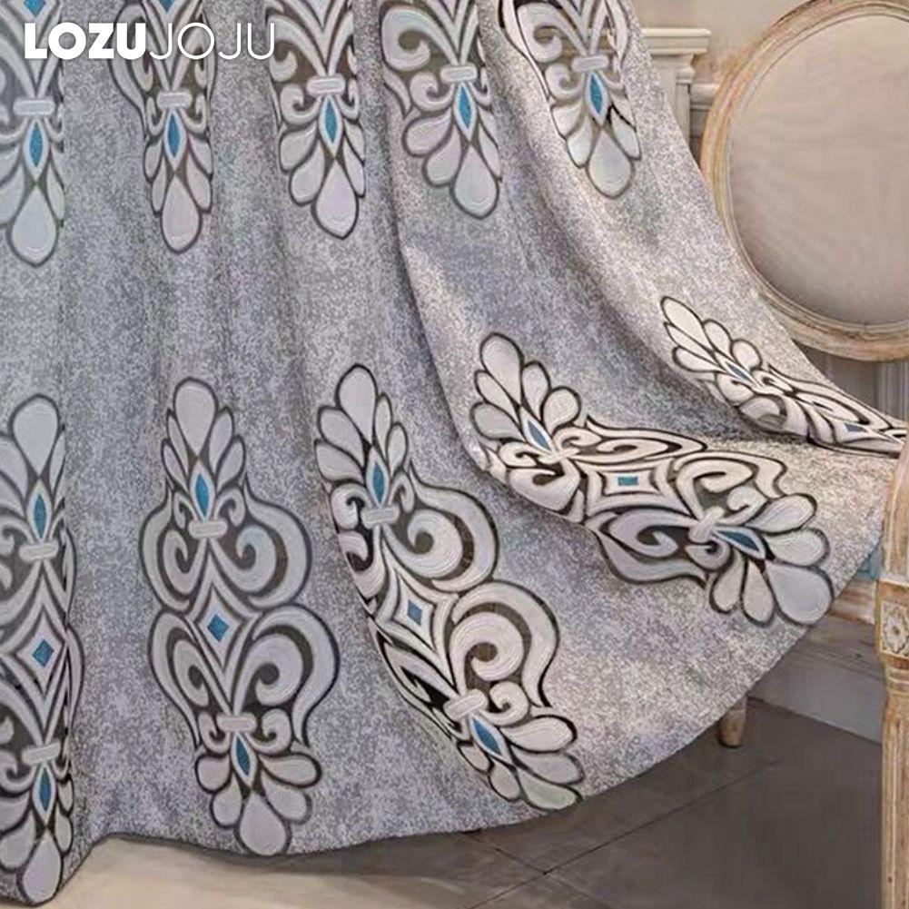 1 buc Perdea transparentă jacquard LOZUJOJU 20-40% opacizare tip inele tul pentru living dormitor balcon fereastră decor pentru casă