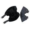 Oxford Cloth Plush Leg Gaiter Windproof Motorcycle Knee Protectors Adjustable Strap for Cold Weather Activities