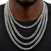 Vintage Cuban Chain Necklace for Men Women,3/5/7mm Stainless Steel Curb Link Chain Chokers,Casual Basic Punk Jewelry