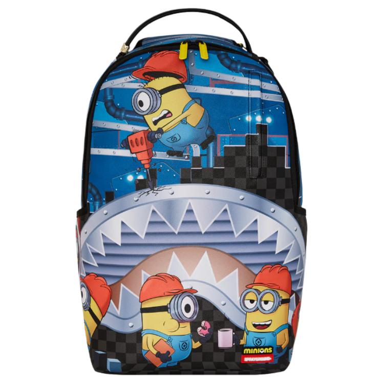 Sprayground Minion Print Faux Leather Backpack