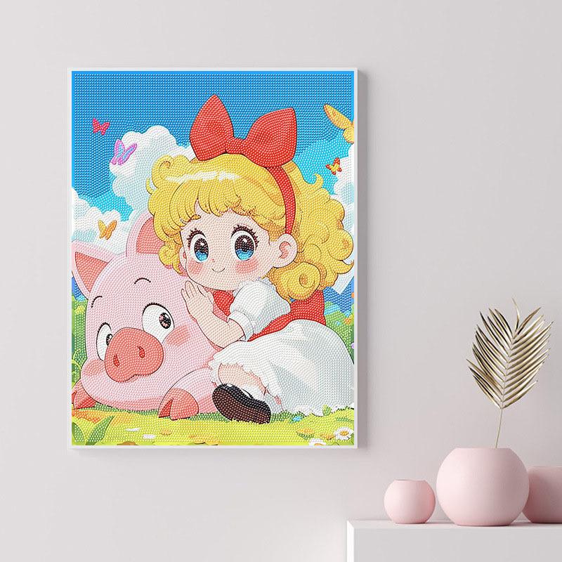 40X50Cm Diamond Painting Large Size Diamond Sticker Bedroom Living Room Decorative Painting With Photo Frame