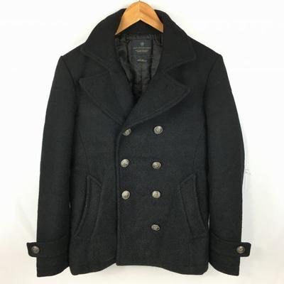 Nano universe Thermolite Gepolsterter Pea Coat Chester Blouson Schwarz Größe M Herren(GEBRAUCHT)