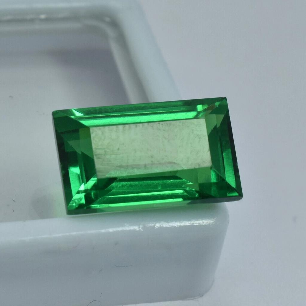 Natural Tsavorite Garnet Green 9-10 Ct Baguette Cut Certified Stunning Gemstone