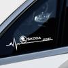 HGC2 2Pcs Car Side Window Glass Sport Performance Badge Stickers For Skoda Octavia 3 2 A5 A7 Superb 3 Fabia 2 Rapid Karoq Visions VII