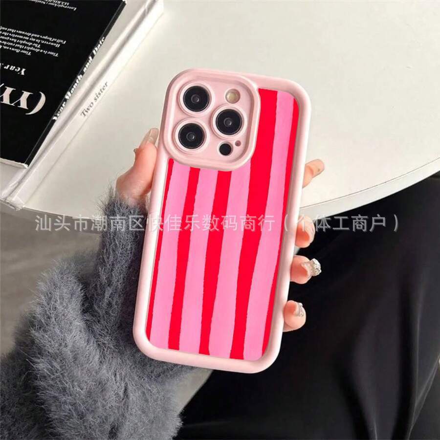 Fresh literary powder pattern mobile phone case for Apple 17promax dust 16/15/14/13/12/11 Pro