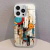 Abstract Piet Mondrian  Phone Case For iPhone 17,16,13,12,11,15,14,Pro,Max,Plus,SE4,Air,Mini White IMD Matte