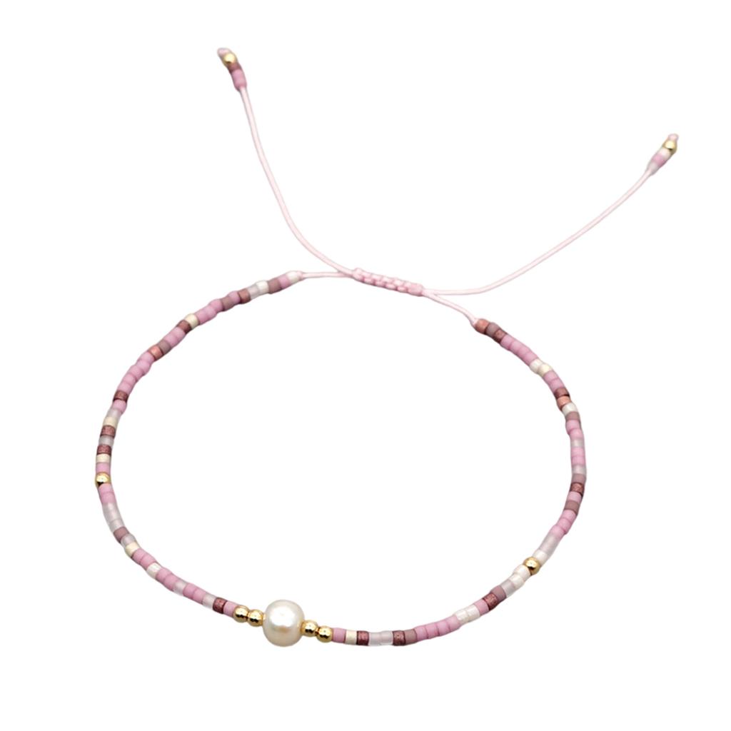 Handgefertigtes Perlen-Stretcharmband Elegantes Handgelenks-Schmuckstück Perlen Textur Geeignet für Frauen Hochzeitsfeier Alltagskleidung