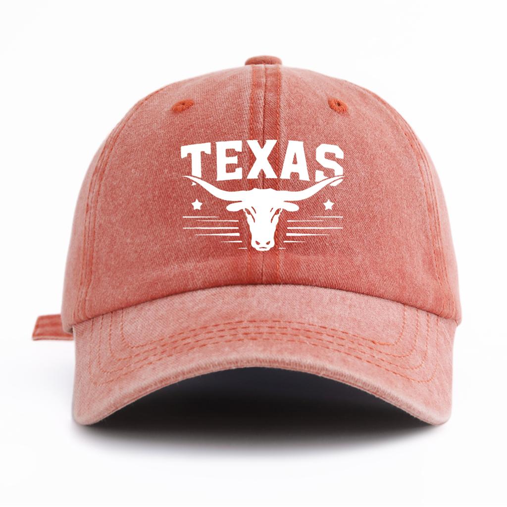 Pc TEXAS Print Washed Baseball Cap Classic Casual Stylish Perfect Gift For Families And Friends