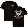 T-Shirt Hoonigan Industries Grafica Motore a Pistoni Maglietta Street Racing