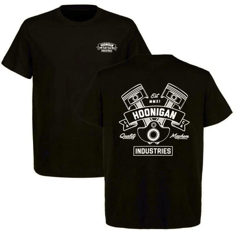 Футболка Hoonigan Industries с графикой поршневого двигателя Street Racing Tee XXXL