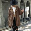New Autumn and Winter Styles, Hooded Loose Jacket, Double-sided Plush Jacket, Buttonless Cardigan Jacket, Winter Warm Top, Plush Fabric