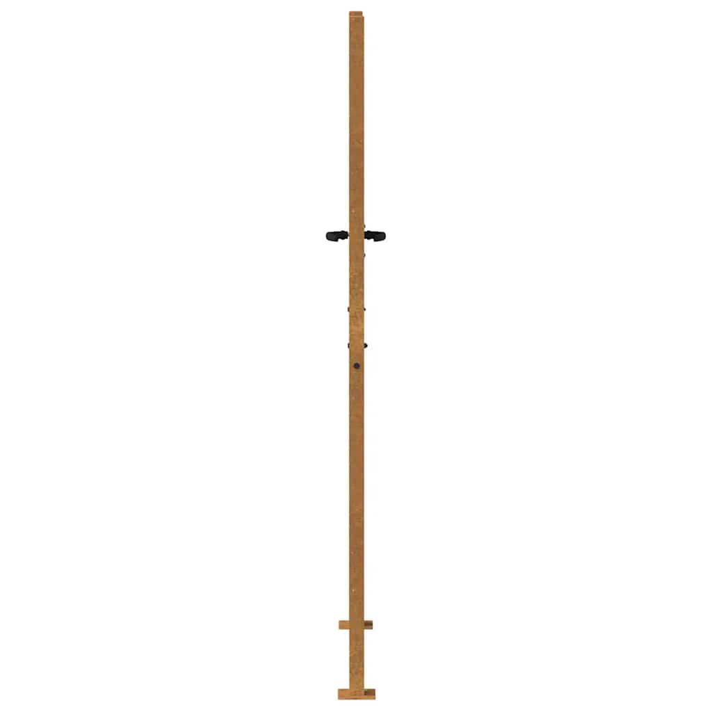 Vidaxl Furtka Ogrodowa, 105X205 Cm, Stal Kortenowska, Motyw Bambusa