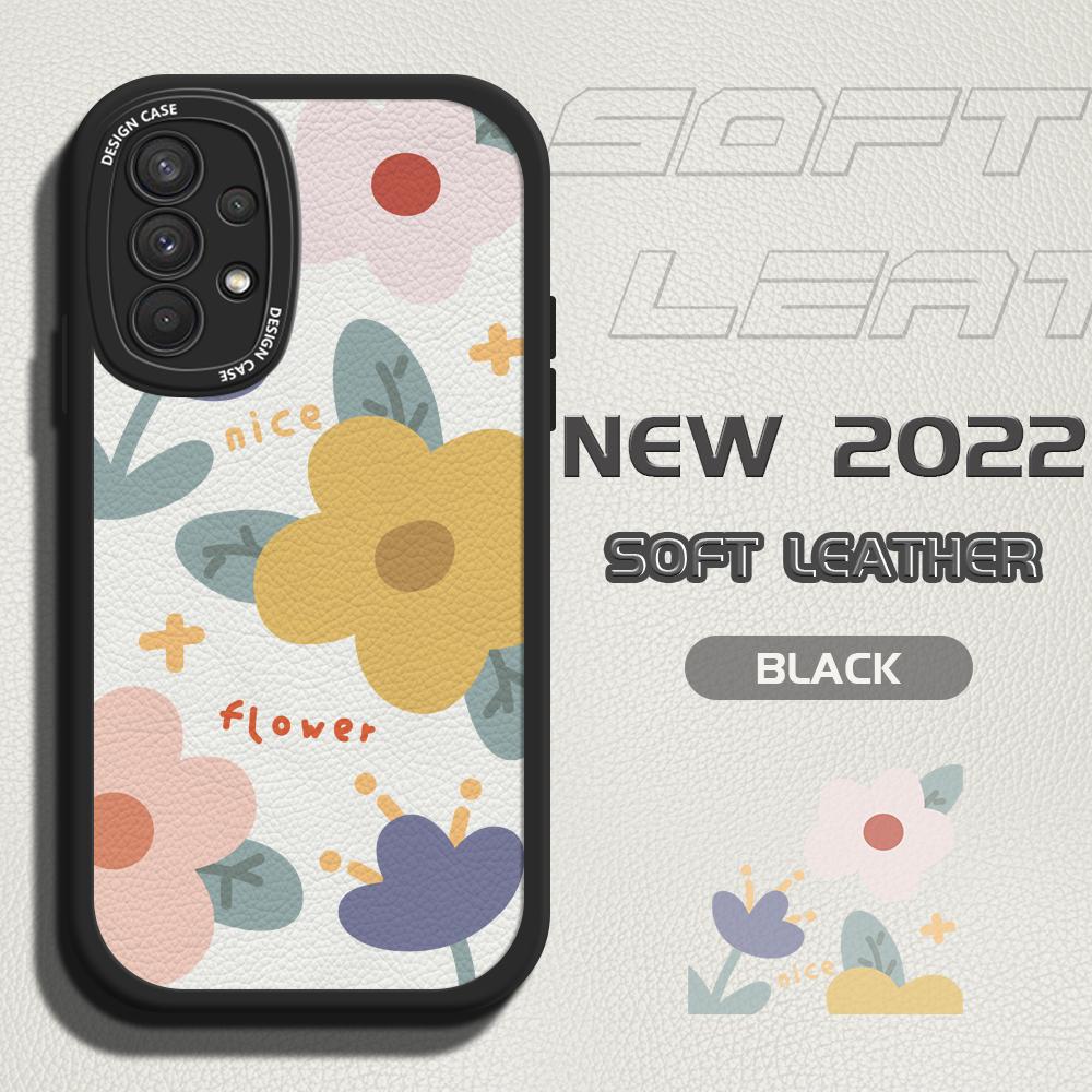 Mädchen Schöne Schlanke Cartoon Schöne Blumen Leder Zurück Gehäuse PU Leder Abdeckung Telefon Fall für Samsung Xiaomi Poco Redmi