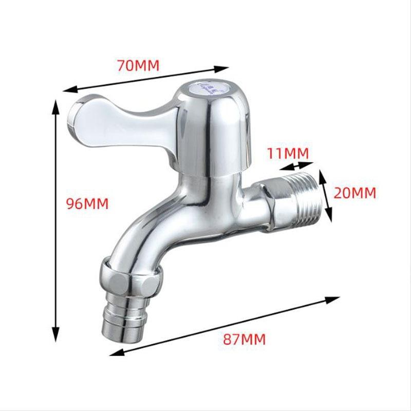 Washing Machine Tap 20mm Copper Water Faucet Extended Washing Machine Faucet One In Two Out Multifunctional Faucet
