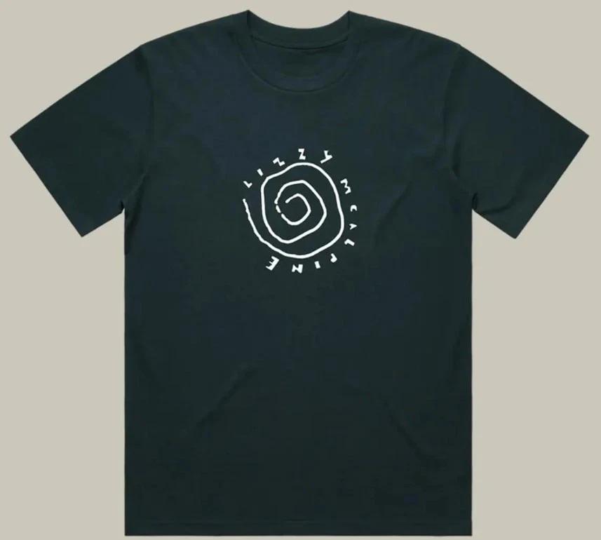 Lizzy McAlpine T-Shirt, Spiral Graphic Streetwear Shirt, Gifts For Music Lovers M
