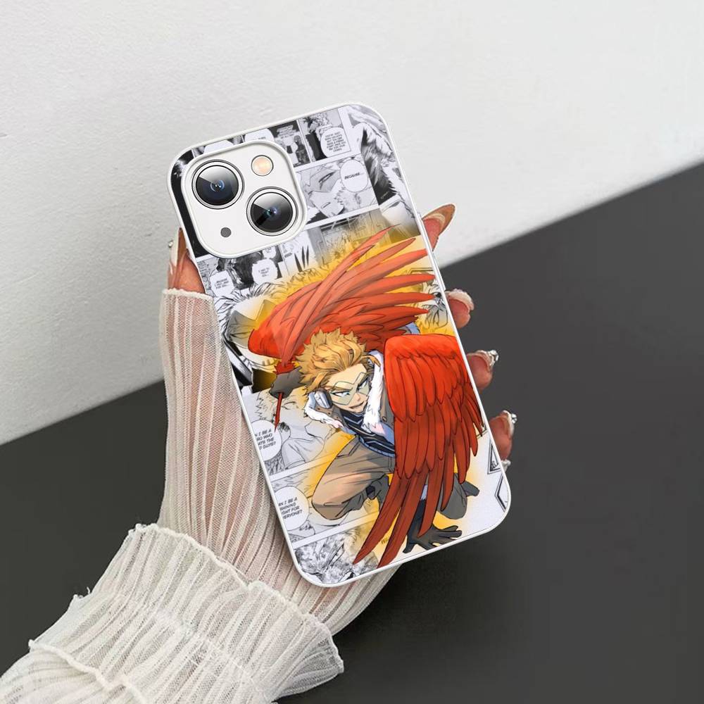 Vintage Anime My Hero A-Academia Tempered Glass For Iphone 14 13 12 11 Pro Mini XS MAX 14Plus X XS XR Fundas