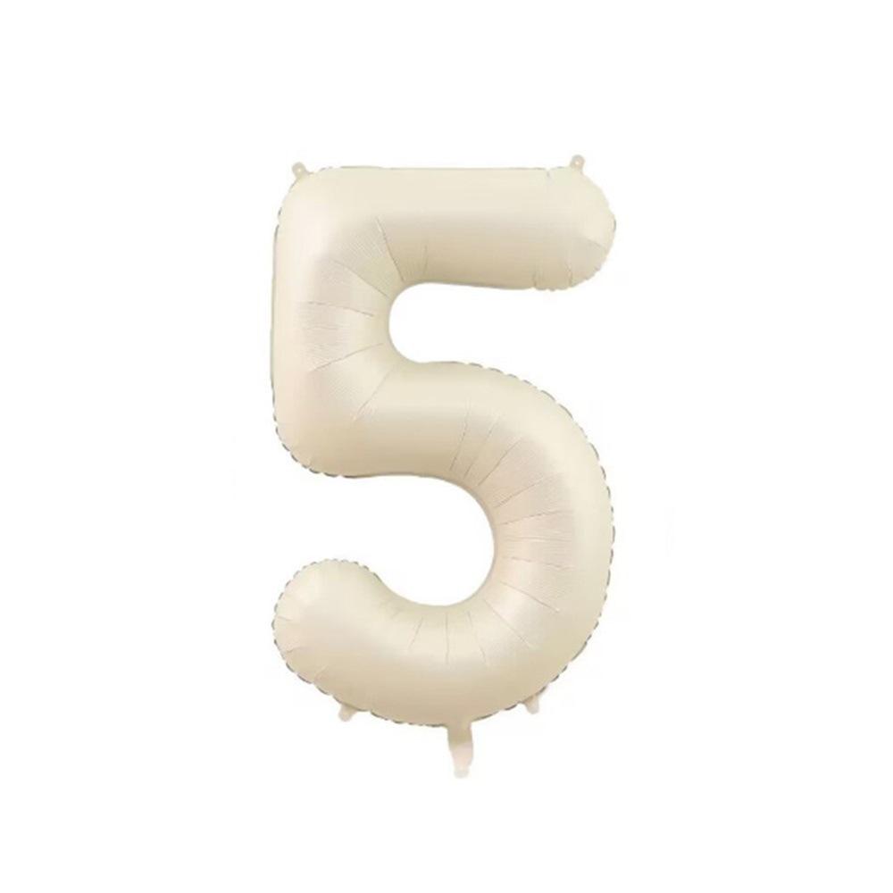 32" Medium Number Aluminum Foil Balloon for Children's Birthday Party Decorations