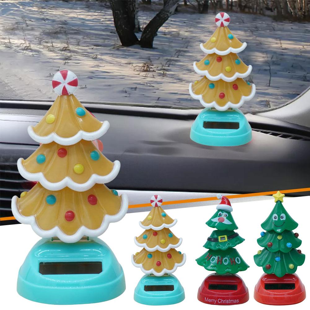 New Arrival Christmas Car Ornament 2026 2026 Solar Dancing Christmas Tree Novelty Moving Christmas Tree For Car Dashboard J5X5