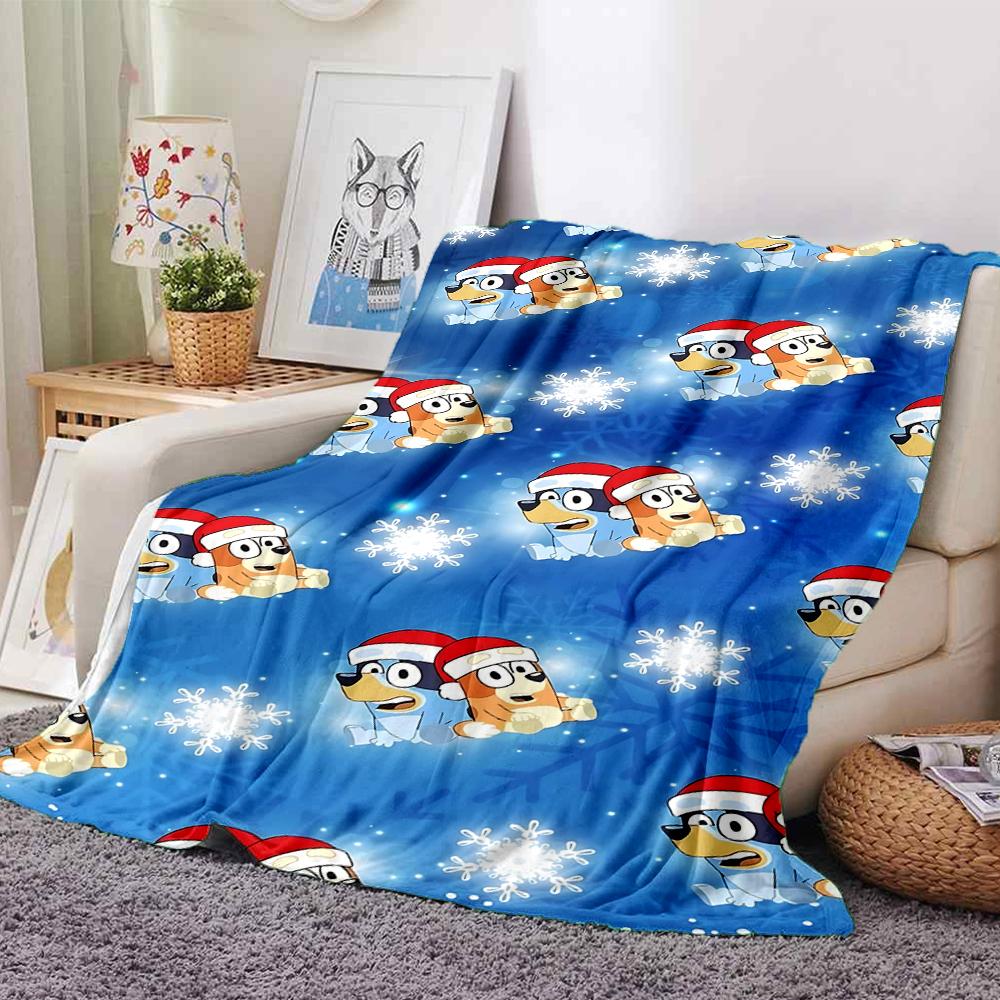 Penguin Christmas Blanket Soft Throw Blanket For Home Bedroom Bed Sofa Travel Office Solid Christmas Blanket