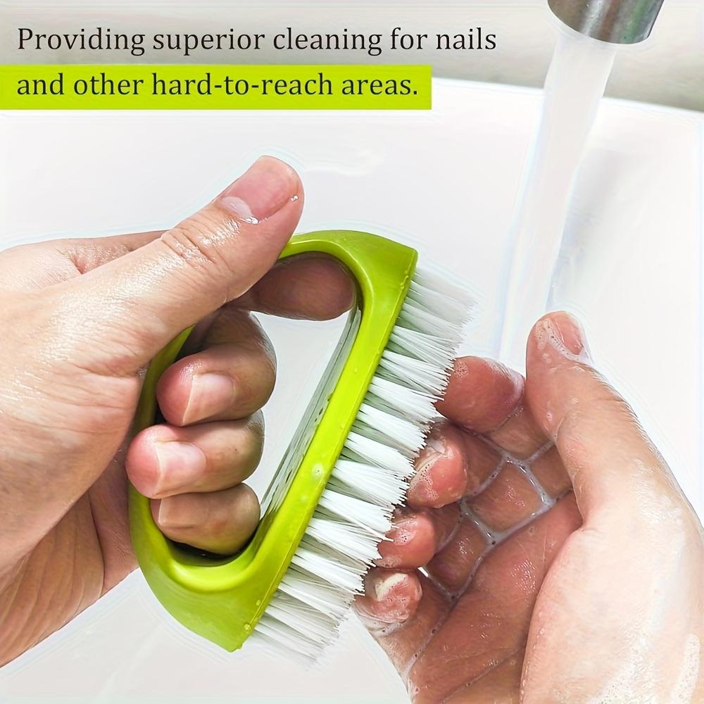 4-pack heavy-duty nail brush,featuring sturdy for deep cleaning of hands and feet,ideal for mechanics, gardeners,high-quality PP