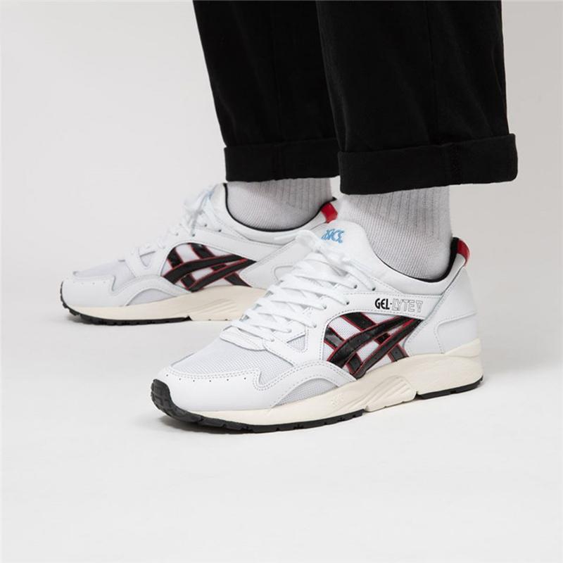 Asics Gel-Lyte V Bianco Nero Rosso Sneakers Unisex 1191A267-100